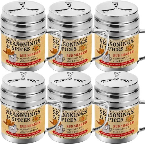 Miniatura 7 de CUSINIUM [Paquete de 2] Cocteleras de especias de condimentos de 10 onzas, coctelera seca para barbacoa, draga de cocina con tapa ajustable