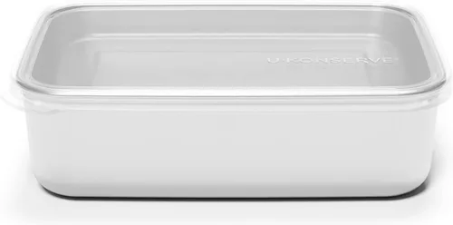 Miniatura 8 de U Konserve Contenedor rectangular de acero inoxidable para almacenamiento de alimentos, tapa de silicona a prueba de fugas, apto para lavavajillas