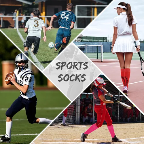 Miniatura 3 de American Trends Calcetines de sóftbol para niñas y adultos, calcetines de béisbol y sóftbol, calcetines deportivos con puntadas, para niñas jóvenes