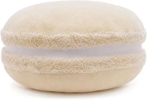 Miniatura 9 de Almohada decorativa redonda de plush con forma de macarrón ChezMax, de 14.5 pulgadas