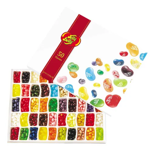 Miniatura 20 de Jelly Belly 40 Frijolitos de Jalea Surtidos, Bolsa Resellable de 9.8 Onzas - 40 Sabores Surtidos - Kosher, Dulce Sin Grasa