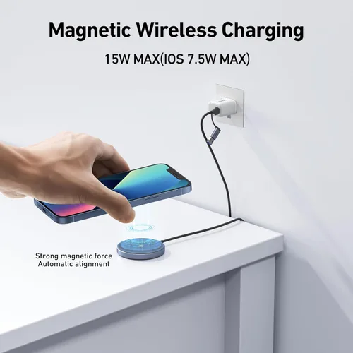 Miniatura 2 de BENFEI Cargador Inalámbrico Magnético de 15W Compatible con Cargador MagSafe/iPhone 16/16 Pro/16 Plus/16 Pro Max/iPhone 15 Pro Max Plus/iPhone 14 13
