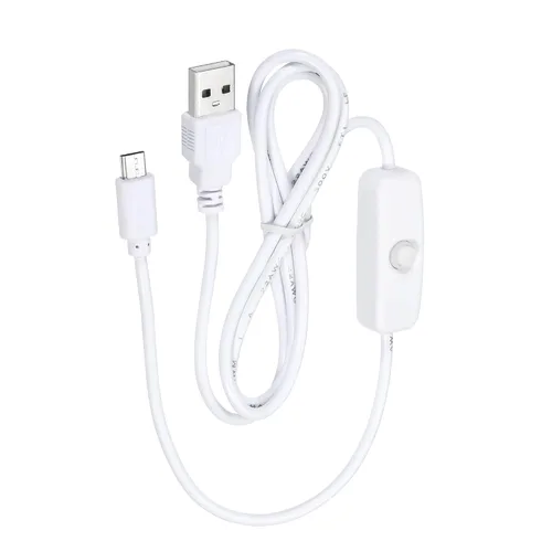 Miniatura 4 de MECCANIXITY Cable USB con interruptor de encendido/apagado 501, USB macho a micro USB macho cable de alimentación de 39.4 in para equipo digital LED