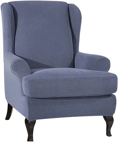 Miniatura 7 de Morbuy Funda para silla Wingback, fundas impermeables para silla con respaldo de ala, fundas elásticas lavables para silla con respaldo de ala