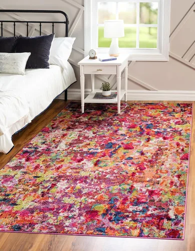 Miniatura 25 de Unique Loom Chromatic Collection Alfombra de Área - Champagne (2' 2" x 6' Runner, Azul Claro/Azul)