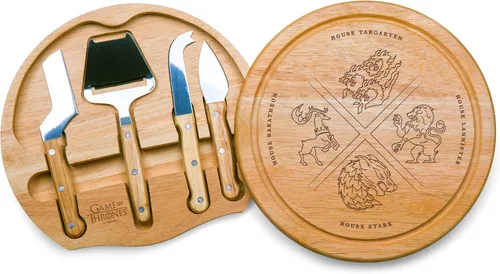 Miniatura 10 de PICNIC TIME DC Comics Batman Bat Signal - Tabla de queso Circo y juego de cuchillos, regalo de tabla de embutidos con 4 herramientas de acero