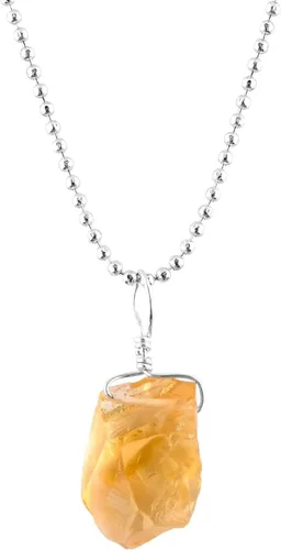 Miniatura 13 de Collar con colgante de gemas naturales, piedras en bruto, chapado en plata, cristales sanadores de chakras, hecho a mano, boda, cumpleaños