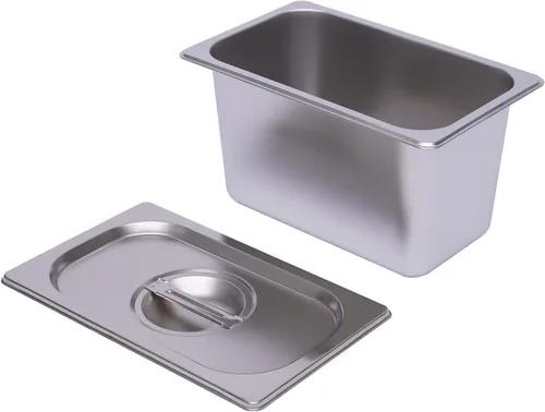 Miniatura 8 de Mesa de vapor Bain Marie de 4 bandejas, mesa de vapor comercial para encimera, calentador de alimentos de 600 W, 16.9 cuartos de galón, calentador