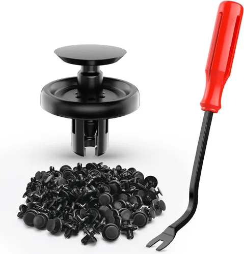 Miniatura 8 de Nilight 100 clips automotrices de nailon tipo empuje, retenedor de remaches, cubierta de parachoques trasero tipo empuje para Toyota #52161-02020