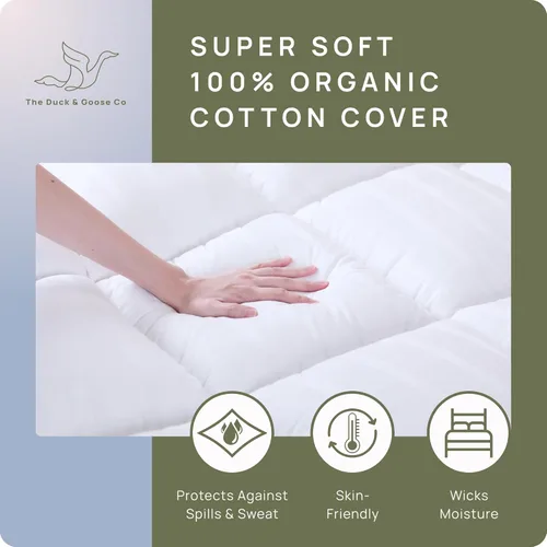 Miniatura 2 de Cubrecolchón de felpa extra grueso Twin XL para dormitorio universitario, suave y refrescante con superficie acolchada (Pillow Top) para aliviar