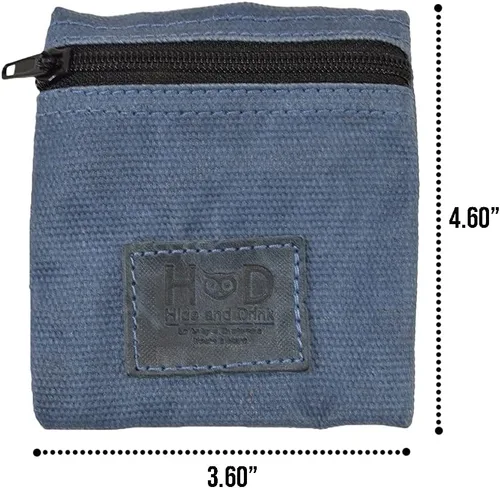 Miniatura 13 de Hide & Drink, Bolsa de condón de lona encerada resistente al agua, bolsa de bolsillo con tecnología Change Valuables, regalo clásico para socios