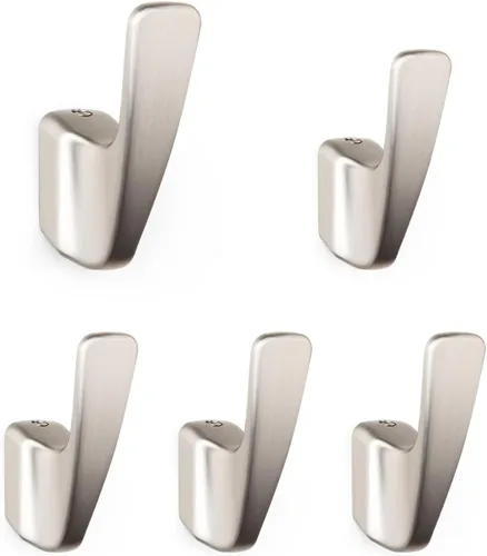 Miniatura 6 de Paquete de 5 ganchos para abrigos, ganchos de pared, ganchos para abrigos de montaje en pared, soporte de ganchos de pared de metal para colgar