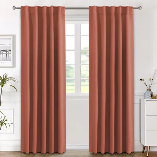 Miniatura 25 de H.VERSAILTEX Cortinas opacas con aislamiento térmico, paneles de tratamiento de ventana, cortinas opacas para oscurecer la habitación, cortinas Gris