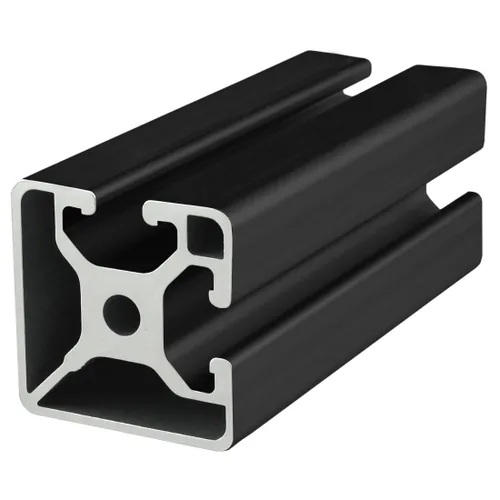 8020, 40-4002, Serie 40 Aluminio 1.575 in x 1.575 in 40x40 Bi-Slot Extrusión de aluminio de doble canal T Rail ranurado 80/20 Perfil liso (anodizado