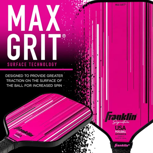 Miniatura 5 de Franklin Sports Paletas Profesionales de Pickleball - Serie Signature Paleta Profesional de Pickleball con Superficie MaxGrit - Paletas de Pro
