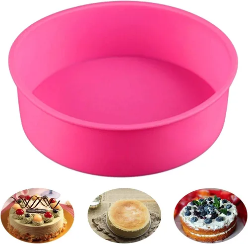 Miniatura 7 de Protector de silicona para hornear de 8 pulgadas/7.9 in para bandeja de queso redonda de 7 pulgadas y 6 pulgadas, accesorios para hornear