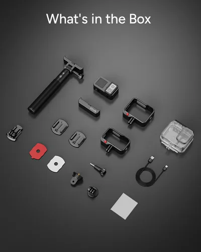 Miniatura 8 de SJCAM Cámara de acción SJ20, visión nocturna MIC Ultra y 4K verdadero, potencia 8H, lente dual 4K, FOV gran angular de 154°, movimiento de poca luz