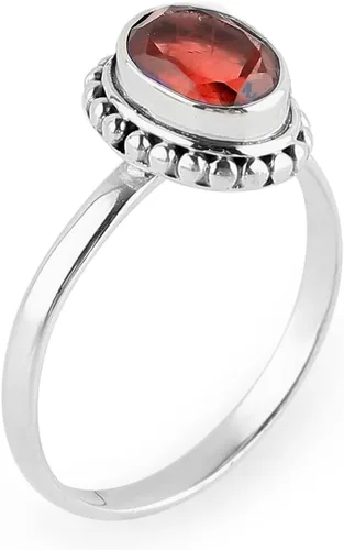 Miniatura 26 de 925 Sterling Silver Designer Ring Natural Gemstones & Brilliant Stones Handmade Bohemian Jewelry Healing Crystals Birthday Elegant Promise