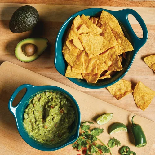 Miniatura 7 de Rachael Ray Ceramics - Juego de cuencos para mezclar con boquilla de vertido, 1 cuarto de galón y 2 cuartos de galón, verde azulado