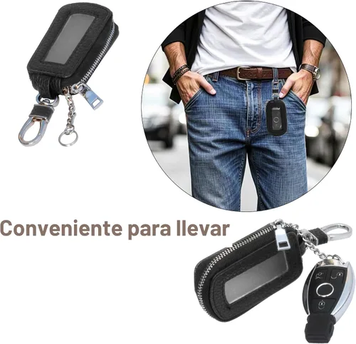 Miniatura 2 de Yuoyar Premium Leather Key Fob Case - Universal Car Key Holder