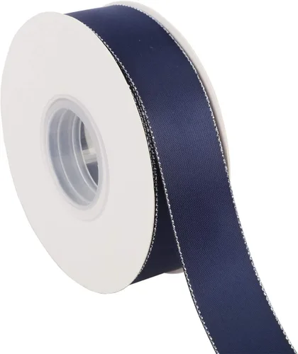 Miniatura 11 de ITIsparkle Cinta de satén de doble cara de 1 pulgada de 25 yardas con bordes dorados, 1 pulgada x 25 yardas - naranja otoñal
