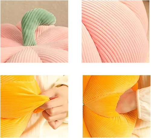Miniatura 5 de AZCHEN Almohada decorativa de calabaza para sofá cama, muebles de patio (7.1 in, naranja)