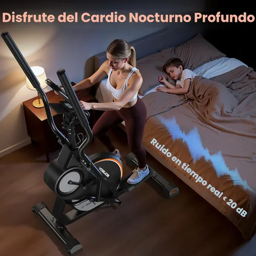 Miniatura 8 de YOSUDA Elliptical Exercise Machine, Compact 3-in-1 (Elliptical + Cardio Climber + Stair Stepper) Elliptical for Home with 45°Incline, 15.5IN Stride