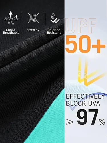 Miniatura 8 de ATTRACO Pantalones de natación de talle alto - Leggings de natación para mujer