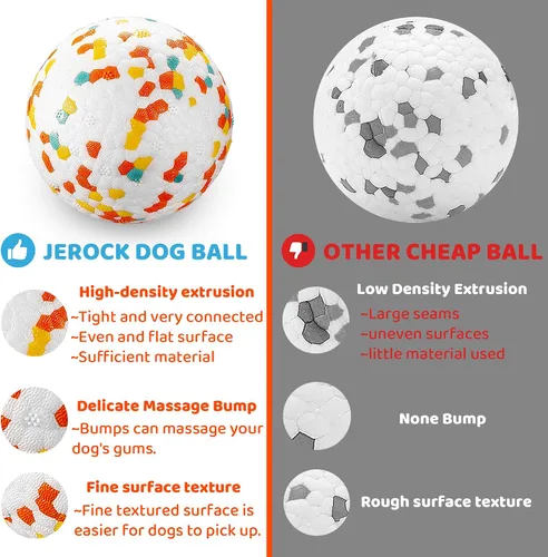Miniatura 7 de Pelotas para perros, pelota de juguete indestructible para perros masticadores agresivos, pelota interactiva duradera de alta elasticidad