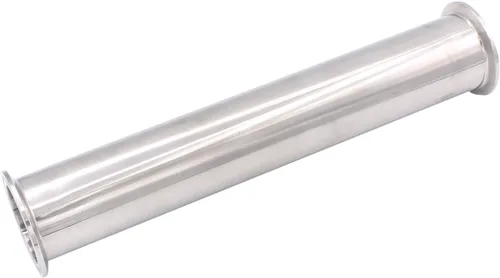 Miniatura 5 de Dernord - Tubo de bobina sanitaria con extremos de abrazadera, tubo redondo liso de acero inoxidable 304 con abrazadera triple de 5.08 cm