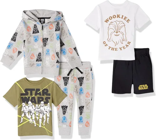 Miniatura 9 de Amazon Essentials Disney Marvel Star Wars Conjuntos de ropa para niño y niño pequeño (anteriormente Spotted Zebra), paquete de 5