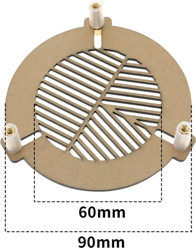Miniatura 4 de SING F LTD Bahtinov - Máscara acrílica ligera para telescopio de enfoque para tubo de diámetro exterior de 2.362 in a 3.543 in para reflector