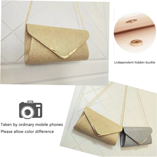 Miniatura 7 de Bolsos de mano brillantes para mujer, bolso de noche para mujer, bolso de mano para mujer, bolso de mano para fiesta, graduación, boda