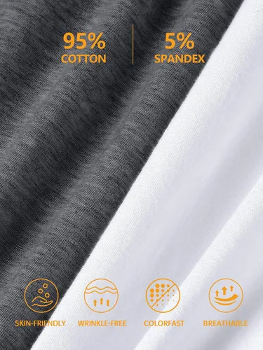 Miniatura 34 de Camisa Attraco de algodón, con tirantes estilo espagueti, con brasier incorporado, 2 paquetes, para mujer