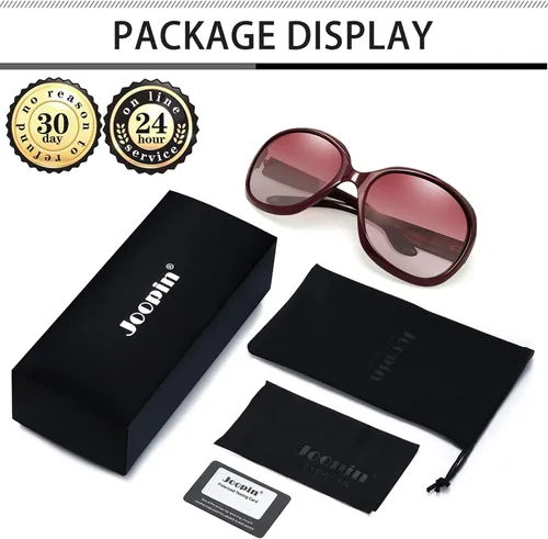 Miniatura 145 de Joopin Lentes de sol de gran tamaño para mujer, polarizados, grandes, para conducción, protección UV, grandes sombras