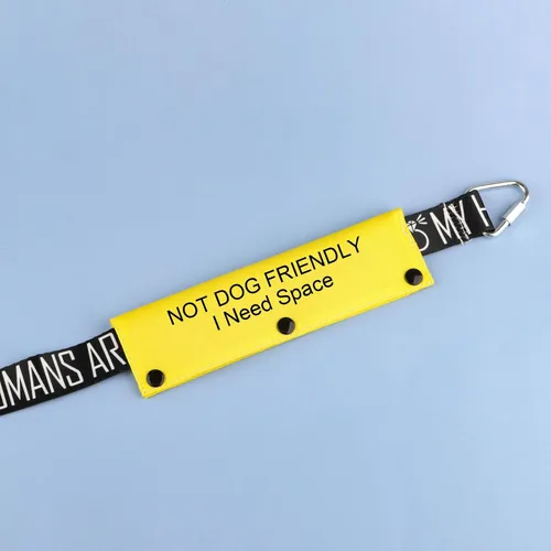 Miniatura 2 de Divertida funda para correa para perro, no apta para perros, alerta colgante, parche de identificación, regalo de cumpleaños para mascotas