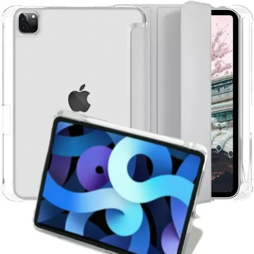 Miniatura 2 de [EDTOC] Funda para iPad Pro de 12.9 pulgadas de 5ª/6ª generación, verde oscuro, funda protectora delgada, carga de lápiz de Apple, encendido