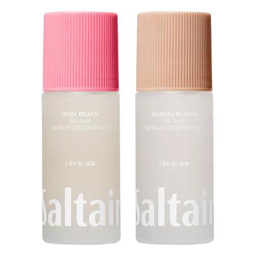 Saltair Desodorante de suero Signature Scents, paquete de 2. Fórmula AHA al 5%. Desodorante de ácido láctico y ácido mandélico. Control de olores