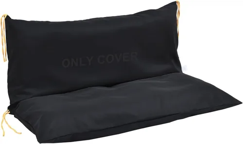 Funda de cojín de repuesto para columpio de tres asientos, antideslizante, con diseño de cuerda de amarre para muebles de exterior, cremallera fácil