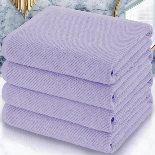 Miniatura 63 de VOOVA & MOVAS Toallas de baño amarillas – 100% algodón Secado rápido Peso Gruesas Suave, juego de 6 toallas de baño, 2 toallas grandes de 30
