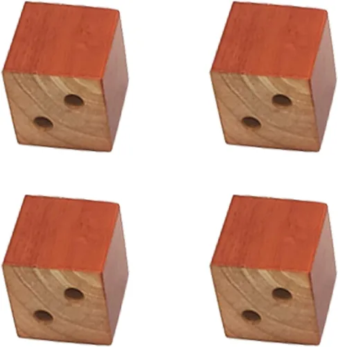 Miniatura 31 de Muebles de madera maciza de roble con patas elevadas, mesa de sofá y patas de silla, patas de gabinete, patas de bloque de madera, 3