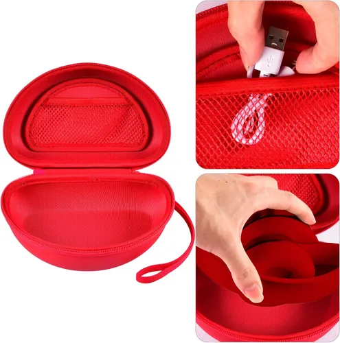 Miniatura 4 de COMECASE Funda rígida para auriculares compatible con Beats Solo 2 3 4, Solo Pro, Studio Pro y Studio3, funda de transporte de viaje resistente al
