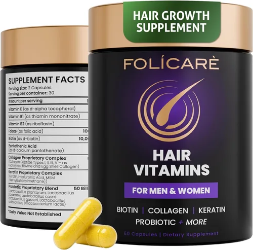 Suplemento avanzado para el crecimiento del cabello Bio-Absorb, sistema de nutrientes capilares mejorado con la "tripulación de entrega" de