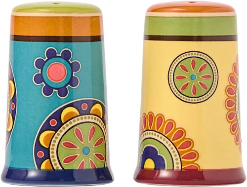 Juego de Salero y Pimentero de Cerámica Tunecina de Bico, para Cocina o Decoración, Apto para Lavavajillas Tunecino