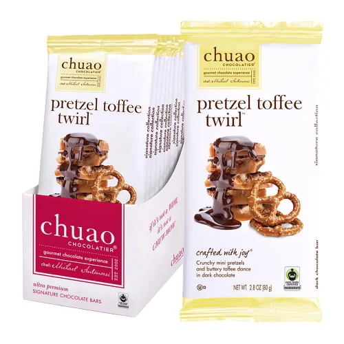 Miniatura 16 de Chuao Chocolatier Oh My S'mores Barras de chocolate con leche, chocolate gourmet artesano europeo sin conservantes, para cestas de regalo, Navidad