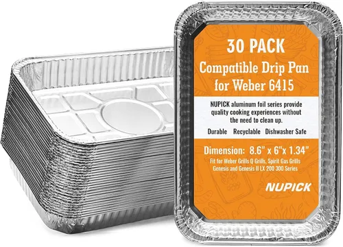 Miniatura 8 de NUPICK Paquete de 40 forros para vasos de grasa para Blackstone de 17"/28"/36", forros de bandeja de goteo para Blackstone 5017, forro de bandeja