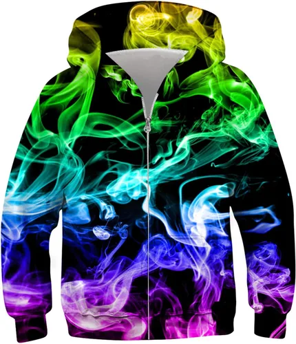 Idgreatim 6-14T - Sudadera con capucha y bolsillos para niños y niñas
