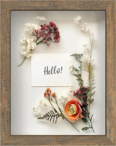 Miniatura 73 de FrameWorks Marco de Caja de Sombra de Madera Negra de 8" x 8" – Vitrina con Parte Trasera de Fieltro Suave, Caja de Memoria con Vidrio Templado