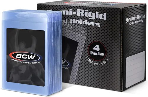 BCW Portador de Tarjetas Semirrígido #1 | Paquete de 200 | Fundas de Tarjetas Semirrígidas para Envíos de Calificación | Portadores Protectores para