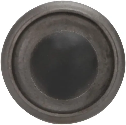 Miniatura 4 de Juego de 2 topes de puerta de hierro antiguo – Tope de puerta resistente de 3 pulgadas – Tope rígido con puntas de parachoques de goma negra